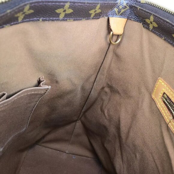 LOUIS VUITTON Cabas Mezzo Shoulder Bag Monogram Leather Brown - Picture 15 of 16